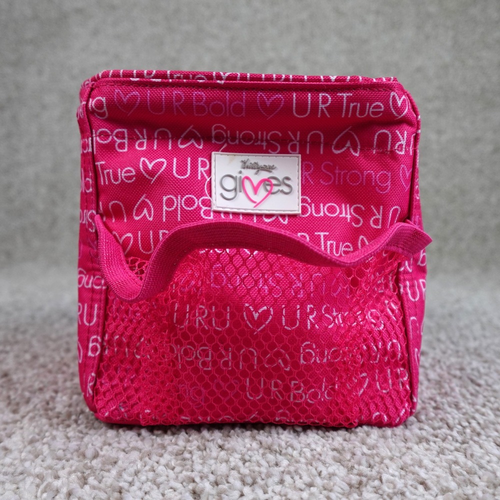 Thirty-One Littles Carry All Caddy U R U Pink Inspirational Mini Storage Tote